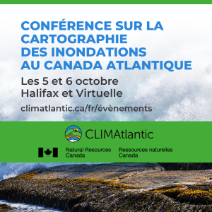 Promotional graphic for the Atlantic Canada Flood Mapping Conference