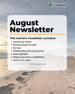 A promotional graphic for the August 2024 newsletter sendout announcement