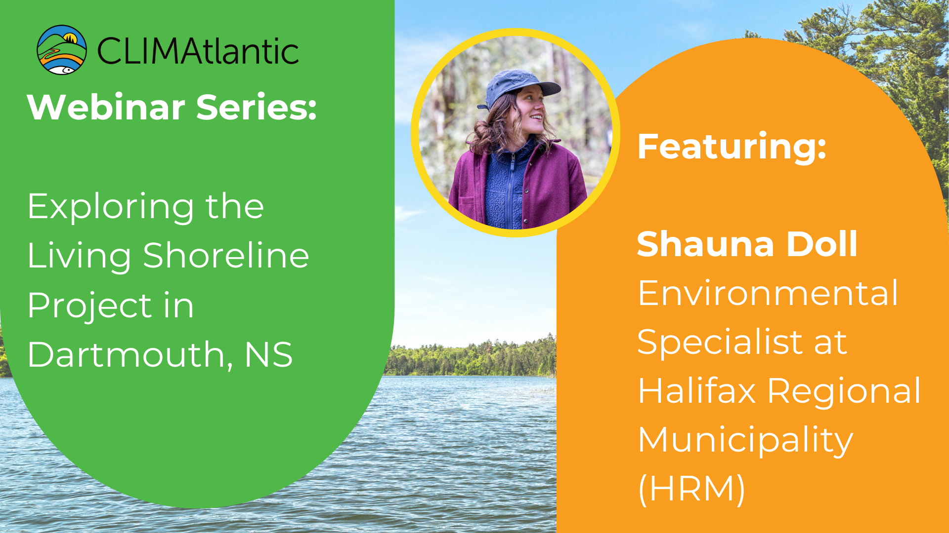 Webinar series banner and a picture of Shauna Doll