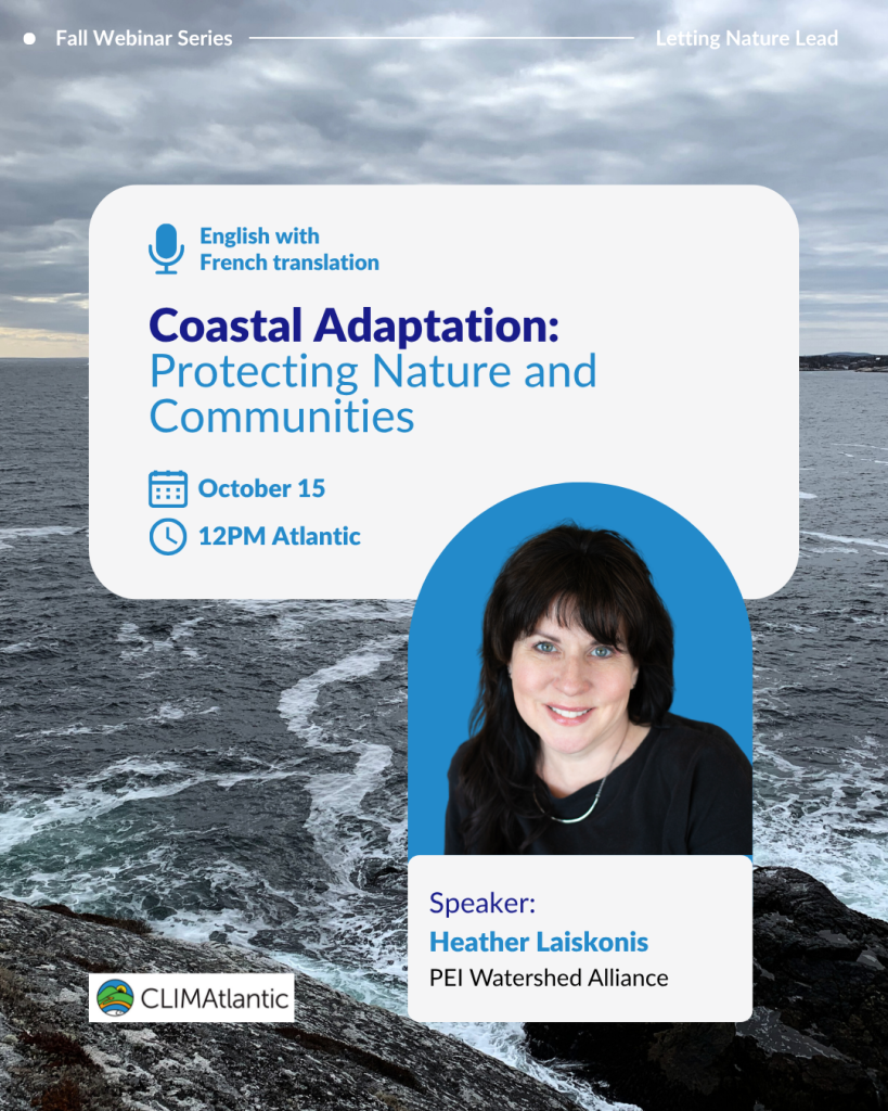 A graphic showcasing the title of the webinar, headshots of speaker(s), and a scenic background image.