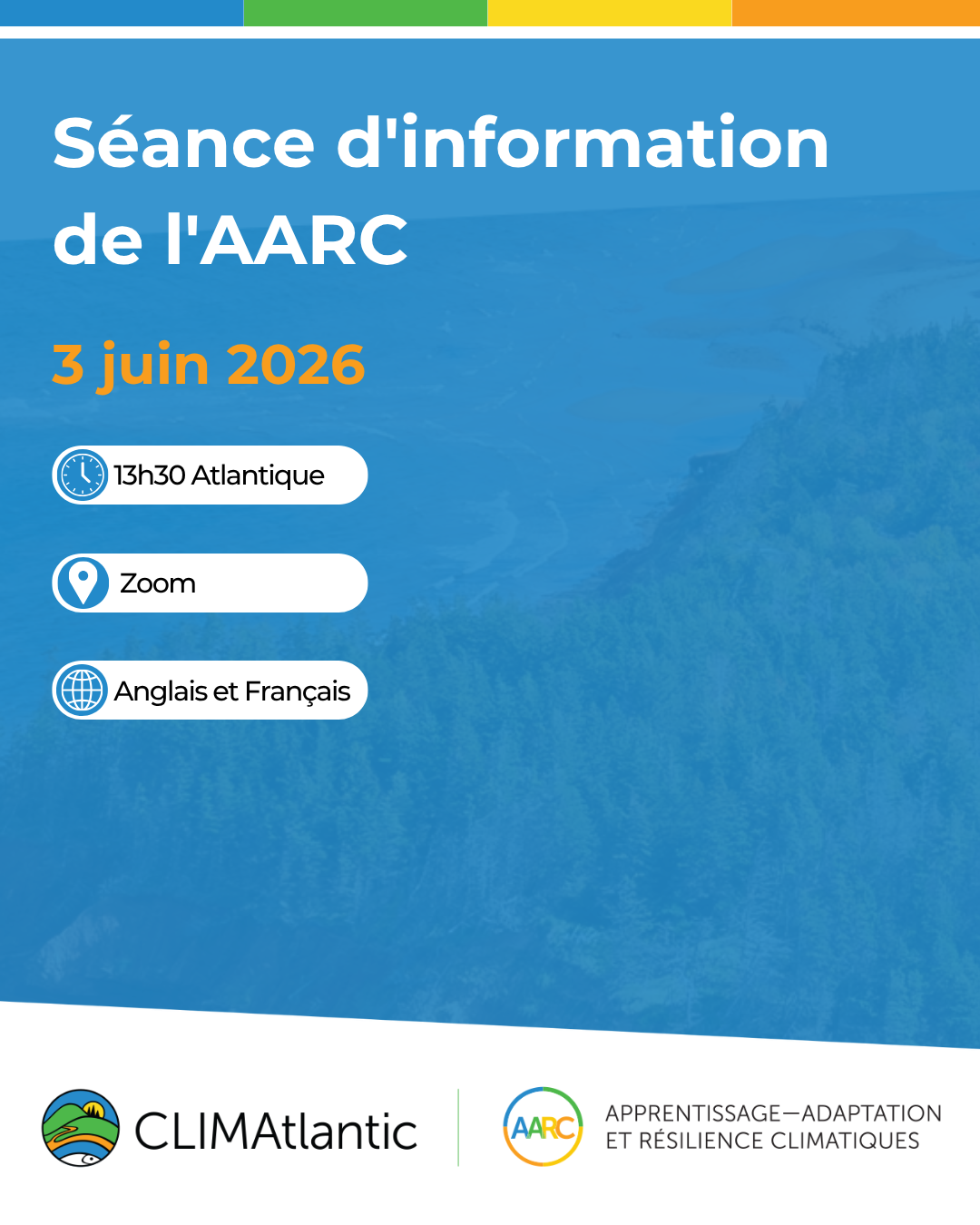 Affiche de la séance d'information de l'AARC