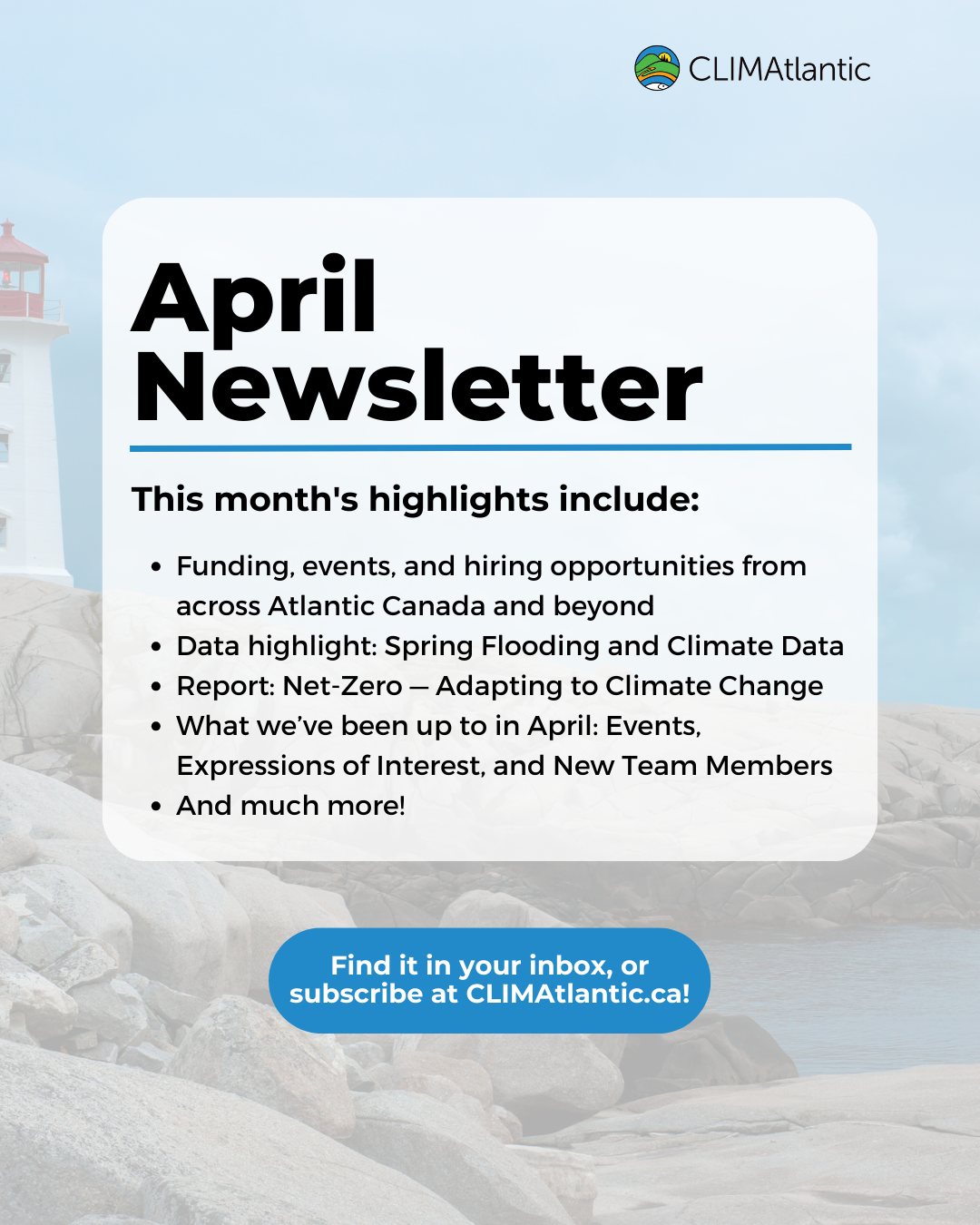 August newsletter promotional photo, lists key topics discussed
