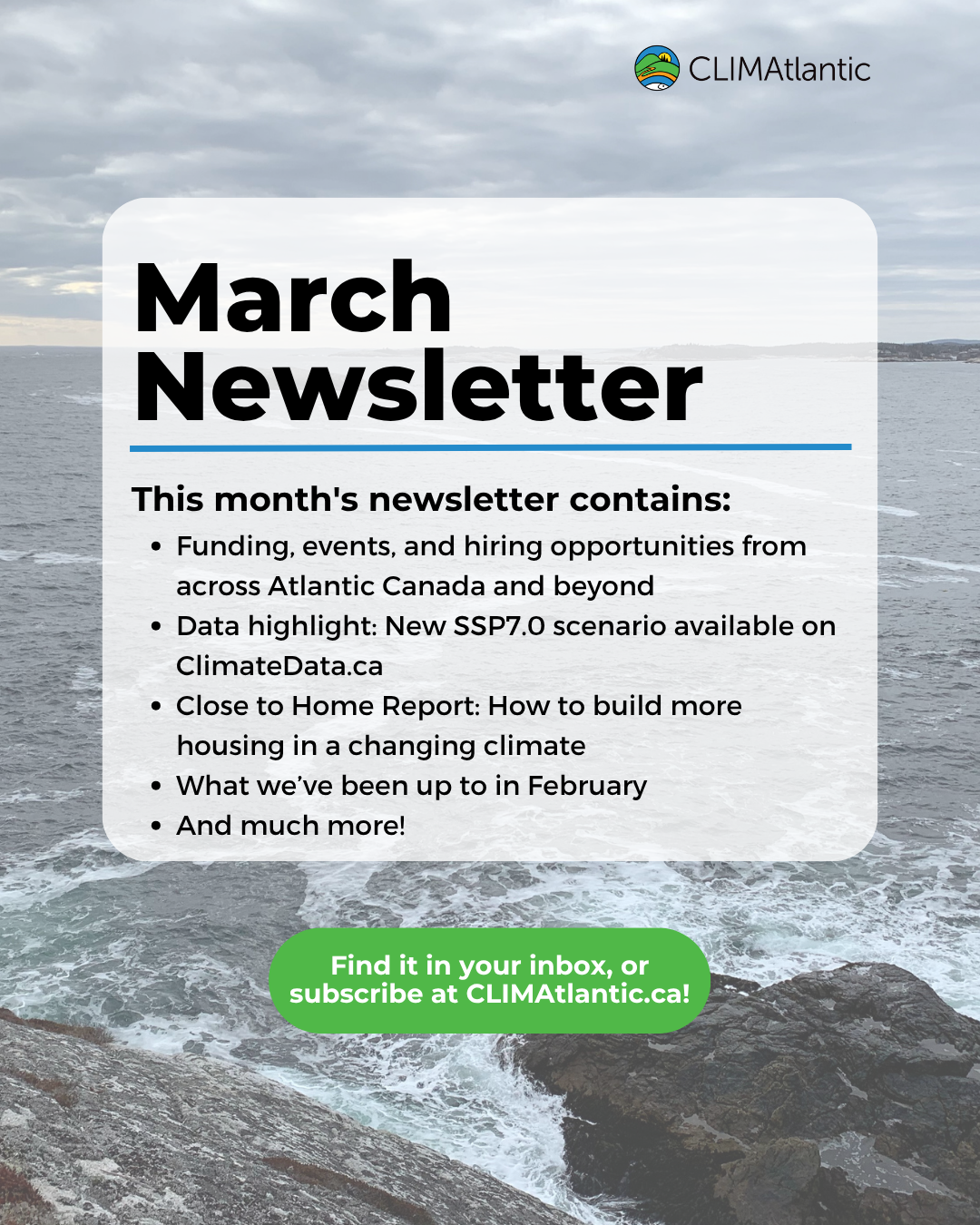 August newsletter promotional photo, lists key topics discussed