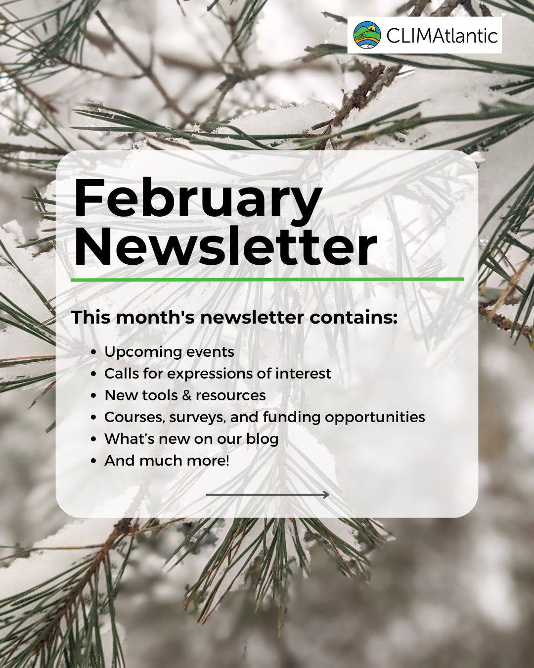 August newsletter promotional photo, lists key topics discussed