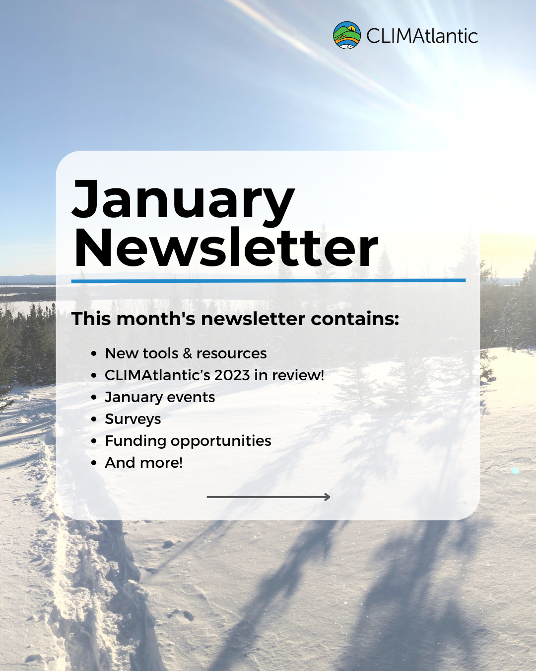August newsletter promotional photo, lists key topics discussed
