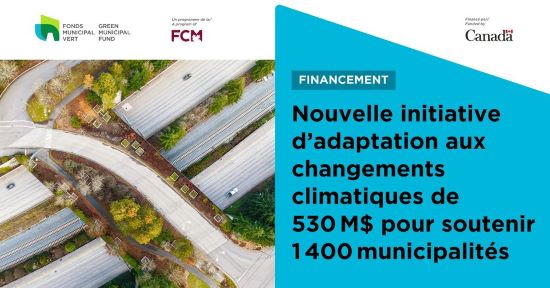Graphique de promotion de l'initiative Leadership local pour l'adaptation au changement climatique.
