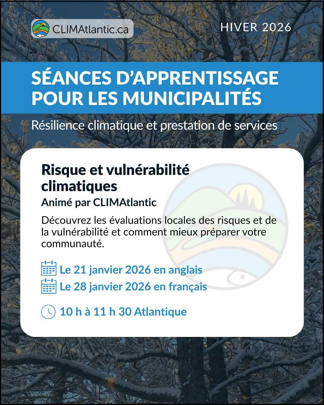 Le français suit. An overview of the Risk & Vulernability workshops in the Municipal Learning Series. Aperçu des ateliers sur les risques et les vulnérabilités dans le cadre de la série municipale d'apprentissage.