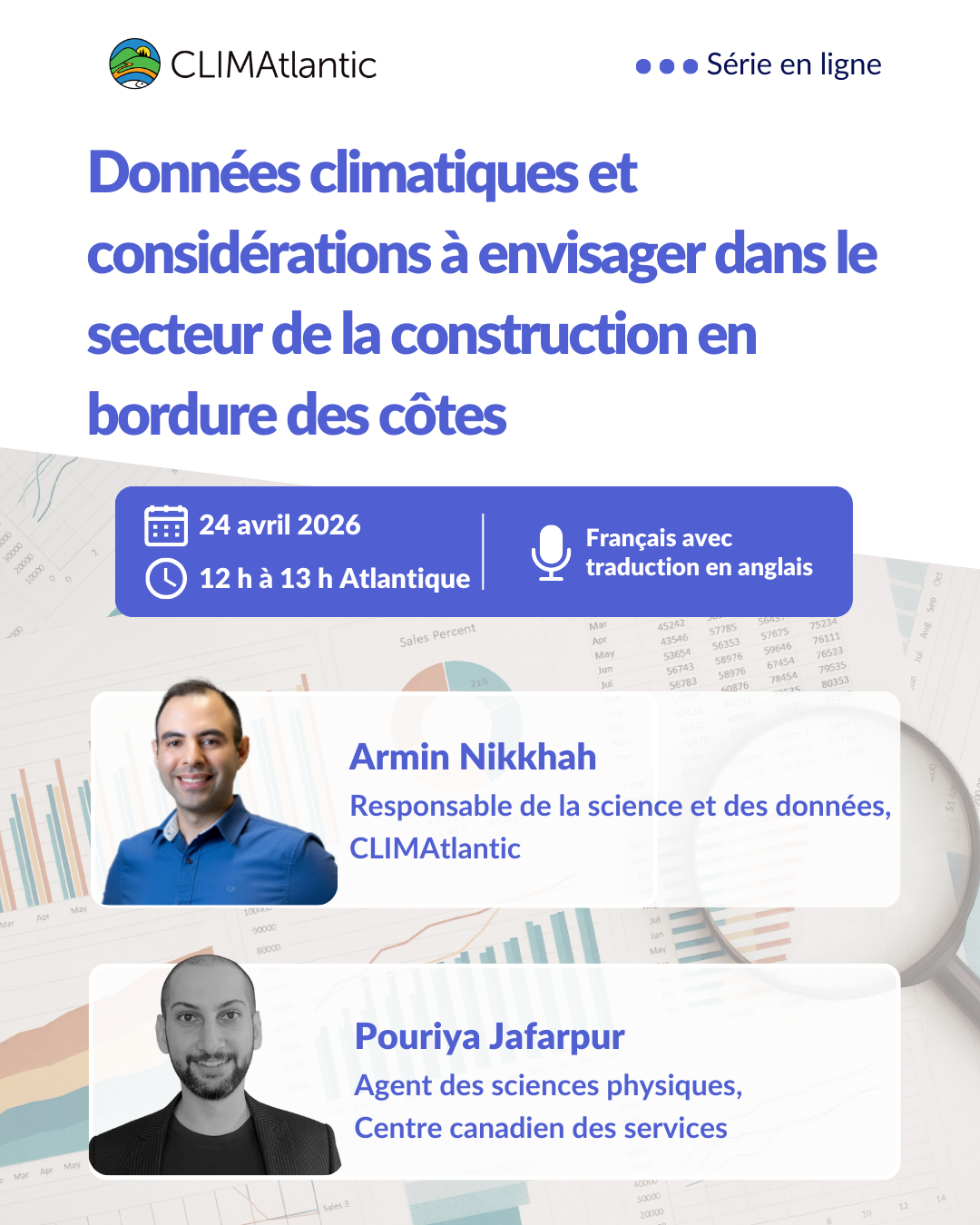Données climatiques et considérations à envisager dans le secteur de la construction en bordure des côtes (affiche)